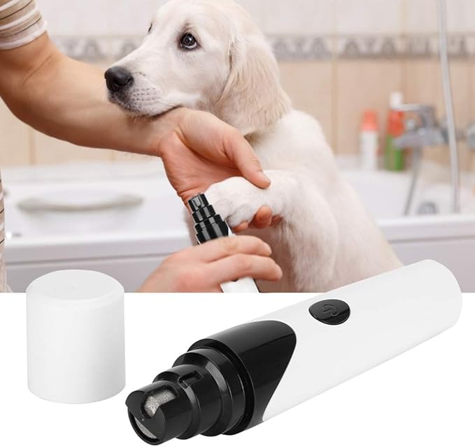 Wiederaufladbarer elektrischer Krallenschleifer für Hunde & Katzen, sicher und effizient für die Tierpflege.