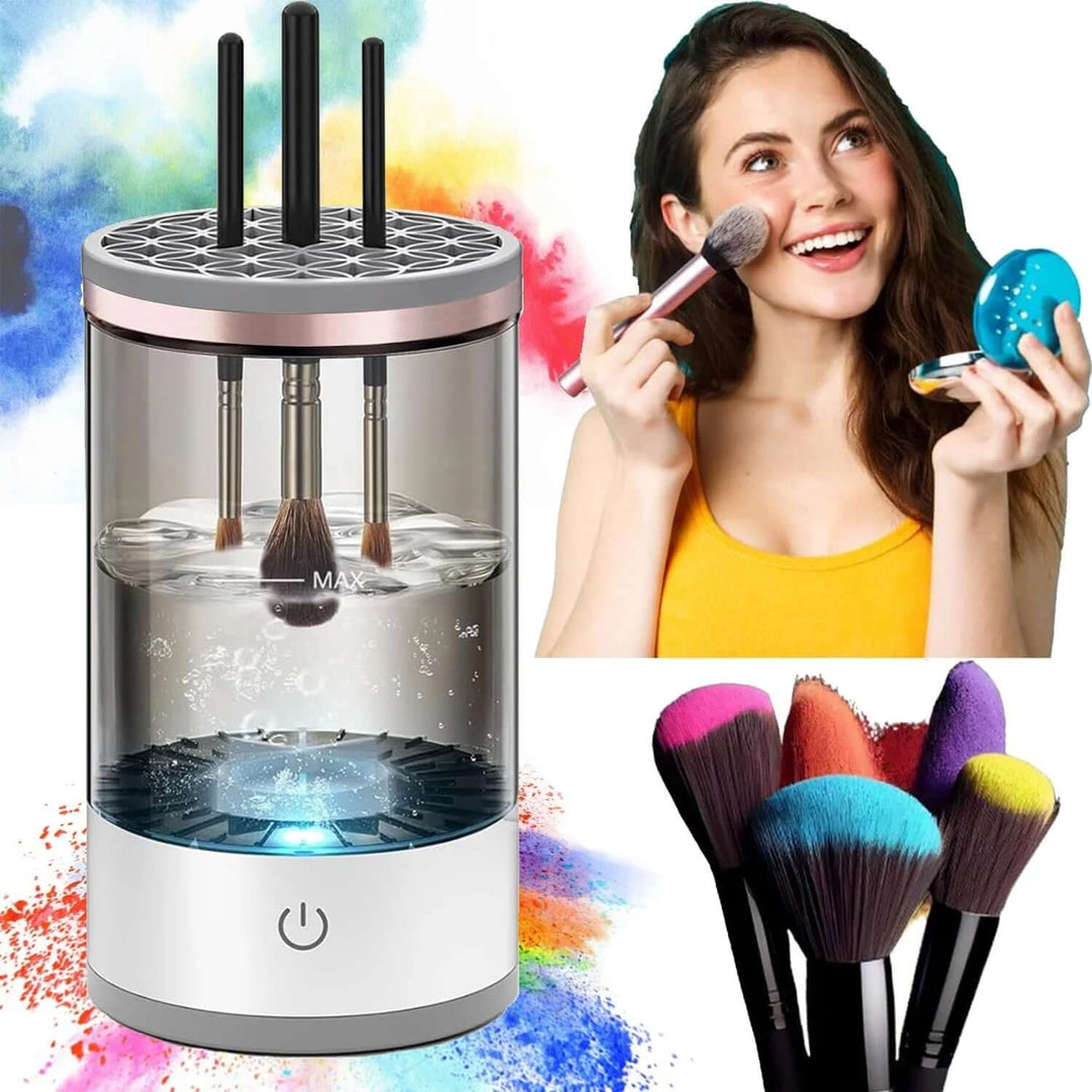 Automatischer Pinselreiniger für Make-up-Pinsel, reinigt Beauty-Tools schnell und effektiv.