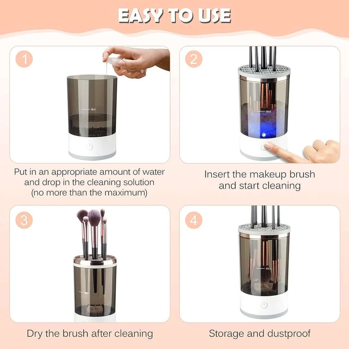 Elektrischer Pinselreiniger für Make-up-Pinsel, garantiert optimale Hygiene und verlängert die Lebensdauer.
