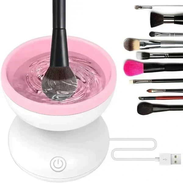 Elektrischer Make-up-Pinselreiniger für schnelle und hygienische Reinigung von Kosmetikpinseln.