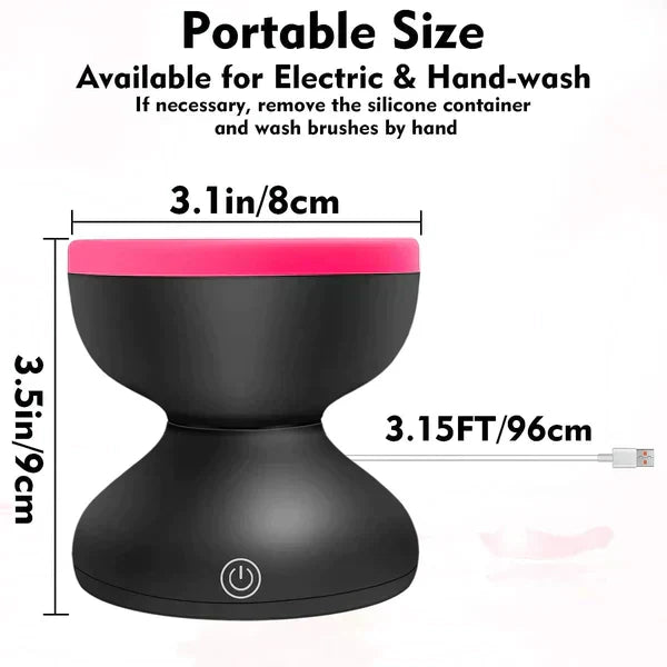 Elektrischer Reiniger für hygienisch saubere Make-up-Pinsel. Unverzichtbares Beauty-Zubehör für Kosmetik.