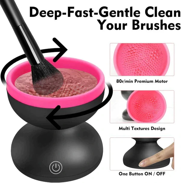 Elektrischer Make-up-Pinselreiniger. Schnelle, hygienische Reinigung für alle Ihre Beauty-Pinsel.