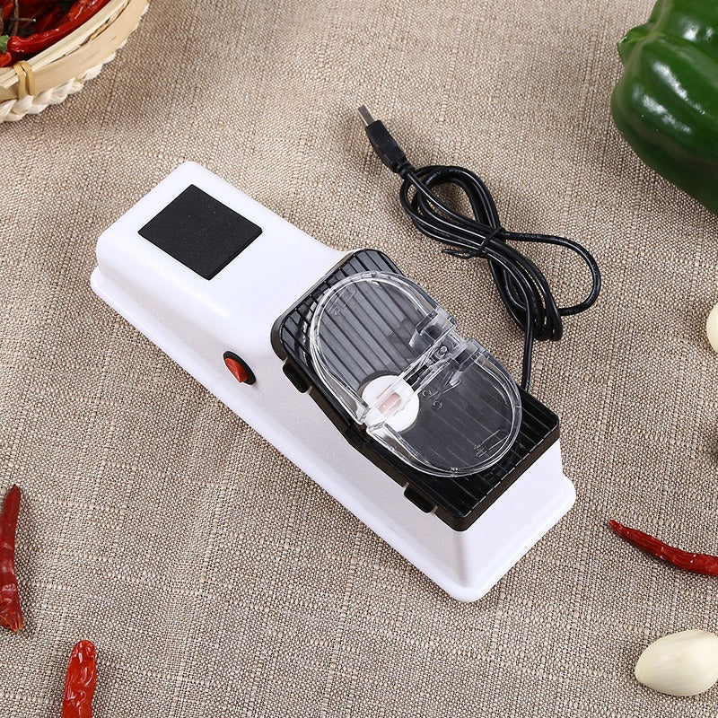 Elektrischer Messerschärfer für scharfe Messer, Scheren und Küchenwerkzeuge.