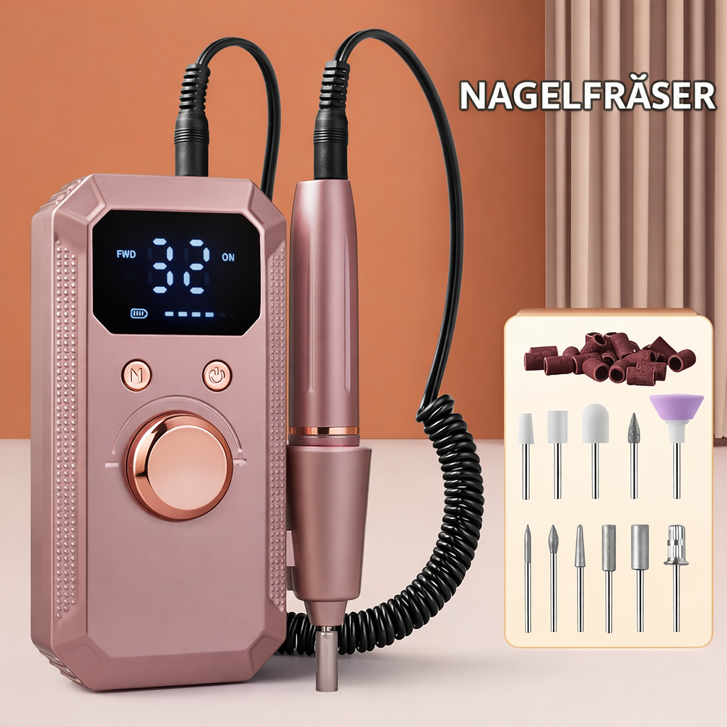 Elektrischer Nagelfräser für Damen, präzise Maniküre & Pediküre zuhause. Perfekte Nagelpflege.