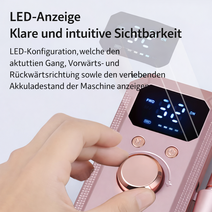 Elektrischer Nail Drill für Damen: Effiziente Nagelpflege, Maniküre & Pediküre bequem zuhause.