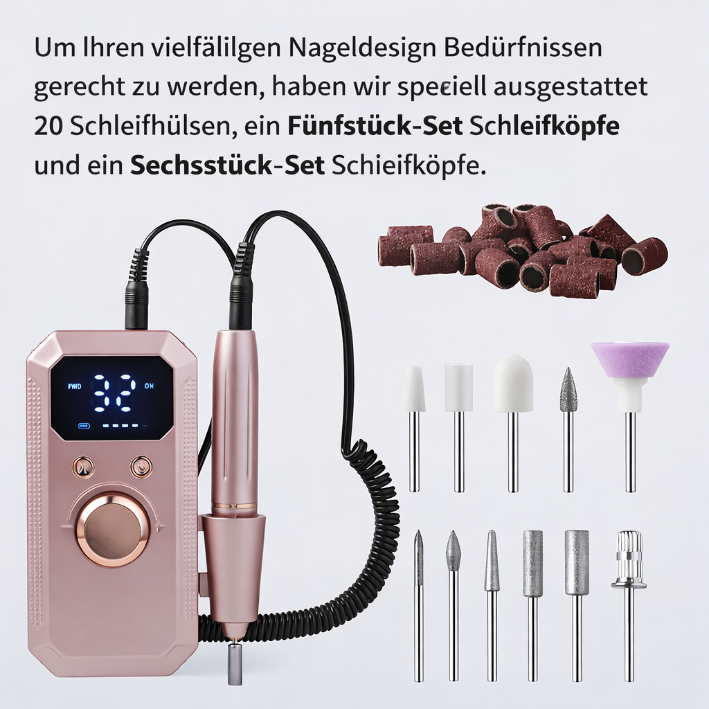 Nagelwerkzeug elektrisch für Damen: Saubere Maniküre, Pediküre & Nageldesign mit Präzision.