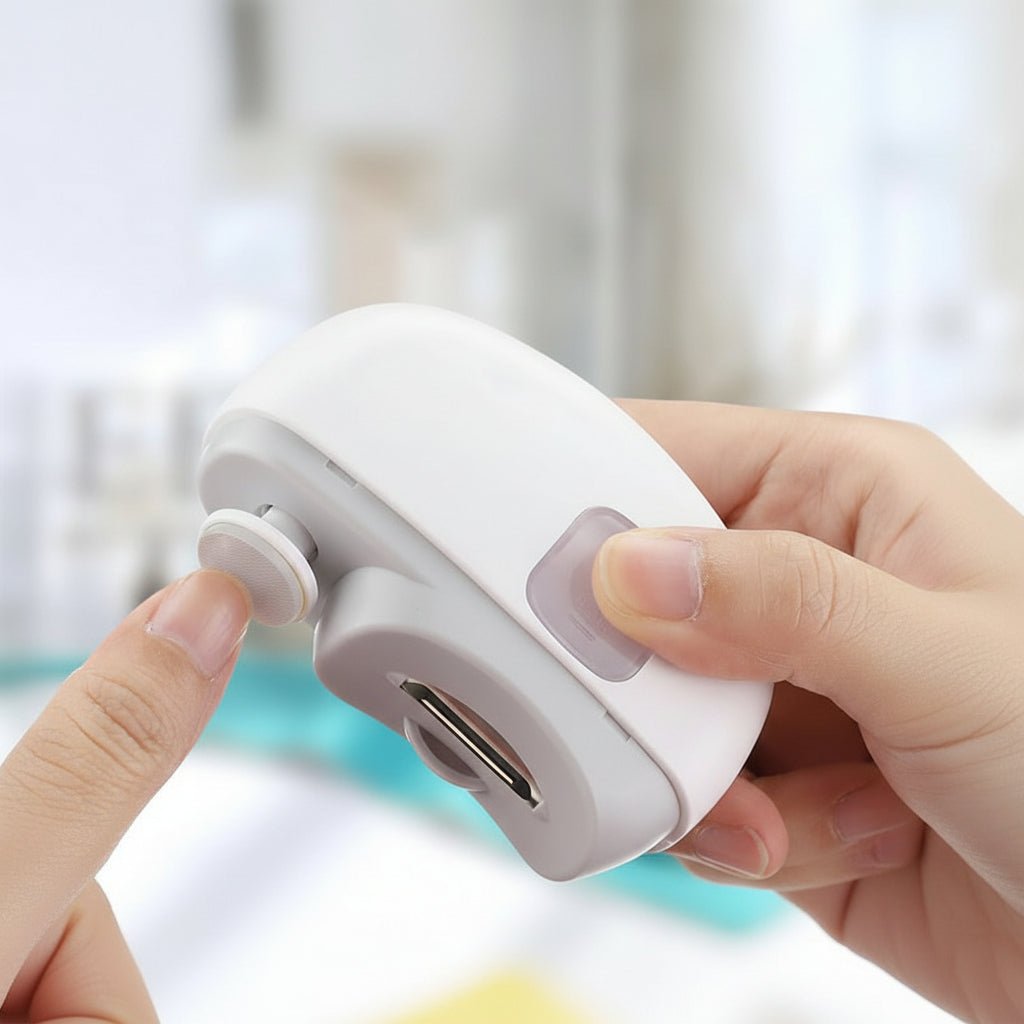 Eleganter elektrischer Nagelknipser, sicher & effizient für tägliche Nagelpflege und Beauty Routine.