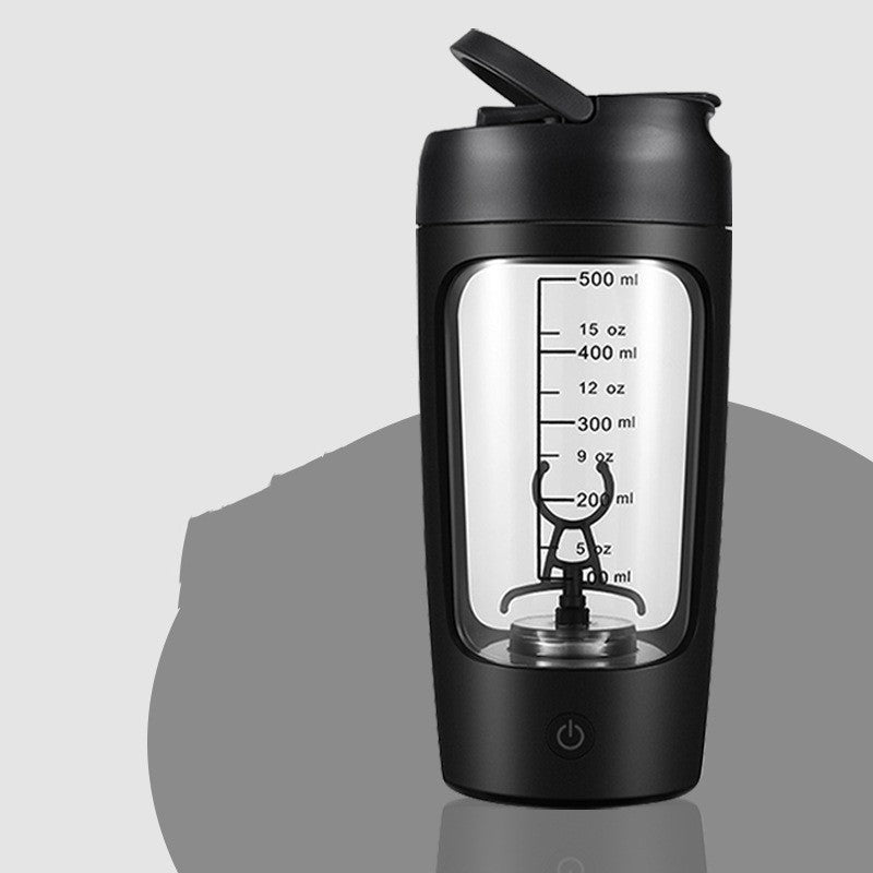 Elektrischer Protein-Shaker für klumpenfreie Drinks. USB-aufladbar, ideal für Fitness & Sport.
