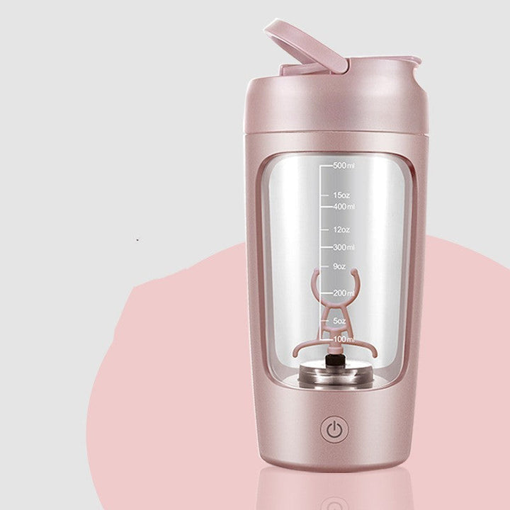 Kompakter, wiederaufladbarer elektrischer Protein-Reisebecher für klumpenfreie Drinks unterwegs und im Sport.