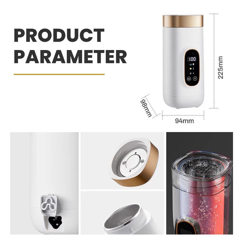 Vielseitiger elektrischer Heizbecher für Kaffee, Tee oder andere heiße Getränke. Ihr Begleiter für unterwegs.