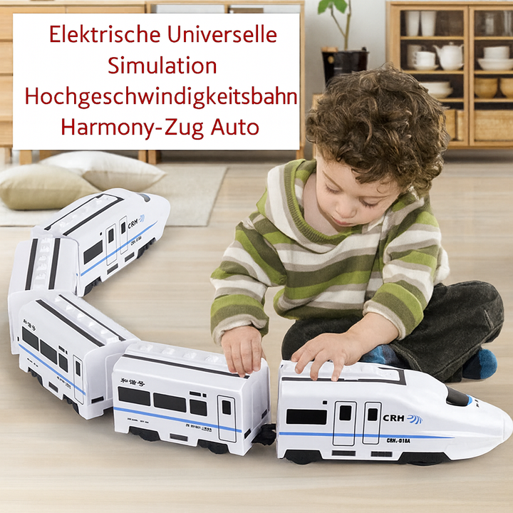 Elektrischer Spielzeug-Hochgeschwindigkeitszug für Kinder; fördert Rollenspiel & Fantasie.