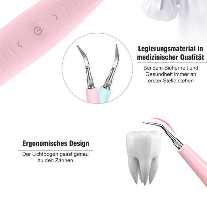 Für strahlend weiße Zähne: Effektiver Ultraschall-Zahnreiniger entfernt Zahnstein & Plaque, fördert Zahngesundheit.