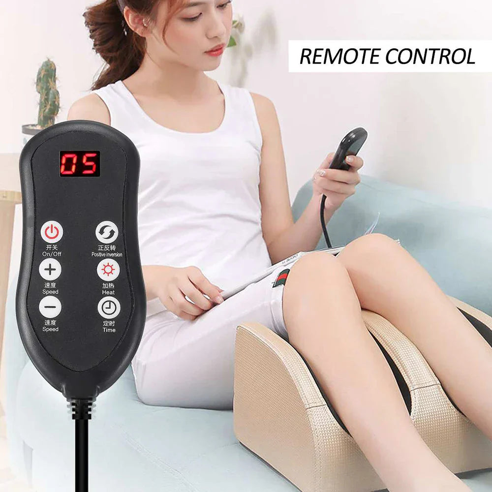 Elektrisches Shiatsu-Fußmassagegerät mit Heizfunktion für maximale Entspannung und Komfort der Füße.