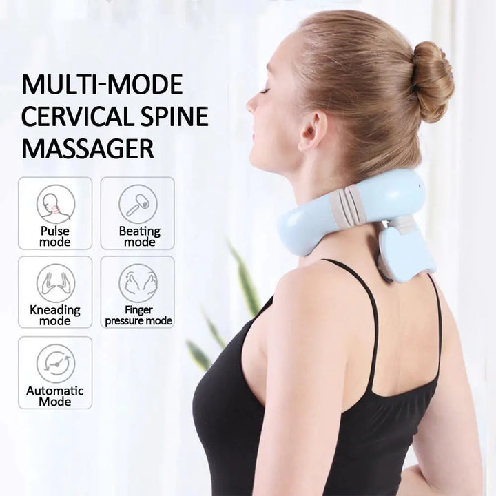 Kabelloses elektrisches Nackenmassagegerät für maximale Bewegungsfreiheit & tiefe Entspannung.