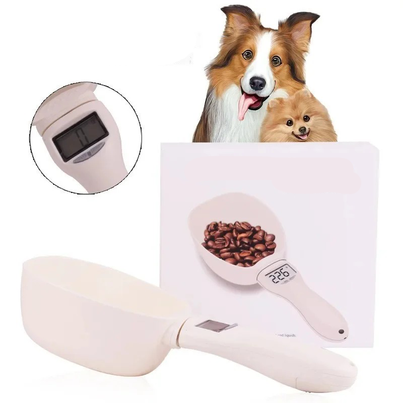 Smartes Hundezubehör: Elektronischer Messlöffel für Hundefutter, Futterwaage für kontrollierte Tiergesundheit.