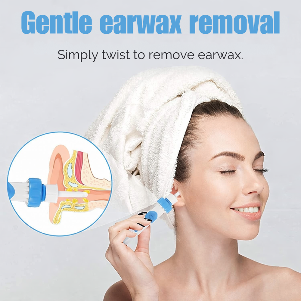 Sicherer & schmerzfreier Ohrenreiniger mit sanftem Vakuum-System und flexibler Silikonspitze zur besten Ohrenhygiene.