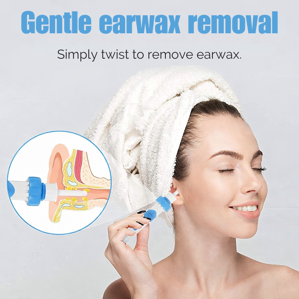 Sicherer & schmerzfreier Ohrenreiniger mit sanftem Vakuum-System und flexibler Silikonspitze zur besten Ohrenhygiene.