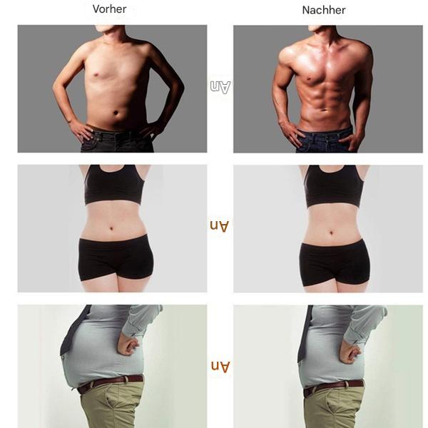 Tragbarer EMS Muskeltrainer für Bauch, Arme & Beine; effizientes Fitness-Heimtraining & Muskelstimulation.