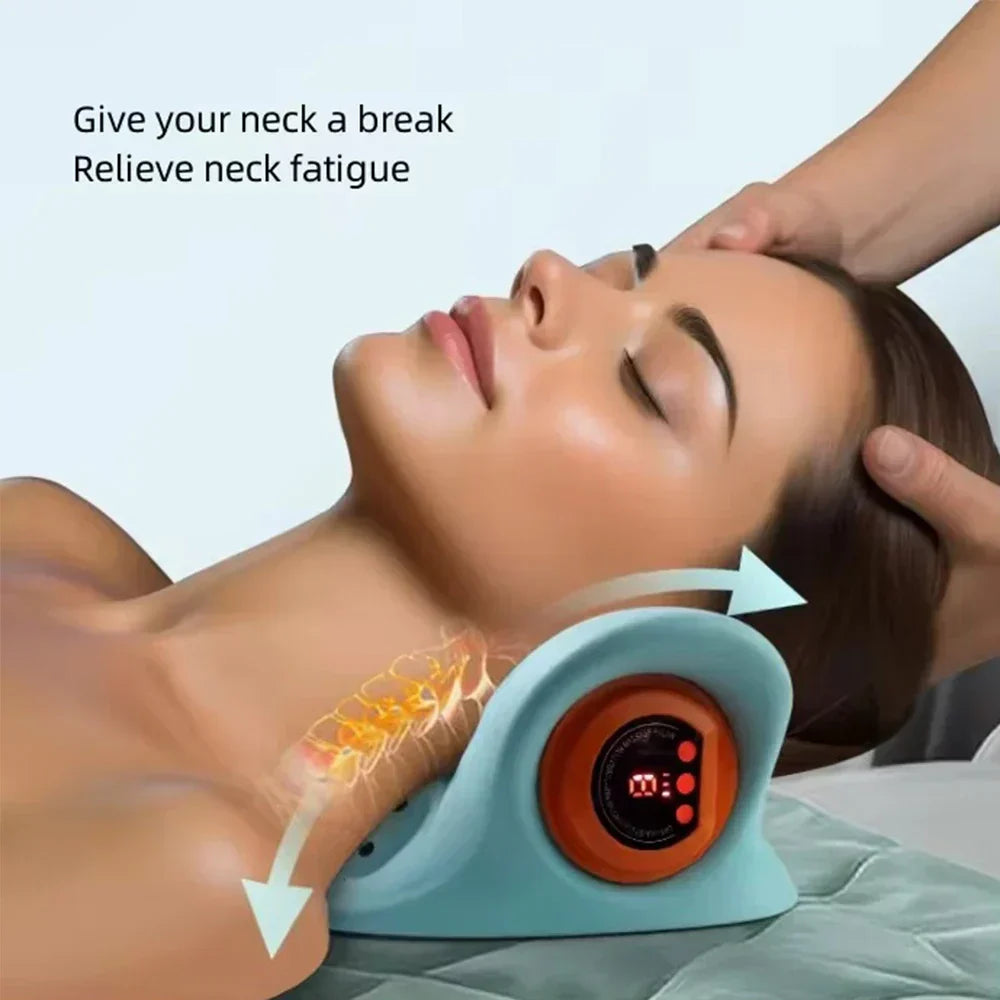 FlexEase EMS-Nackenmassagegerät lindert Nackenschmerzen, fördert Entspannung & Wohlbefinden.