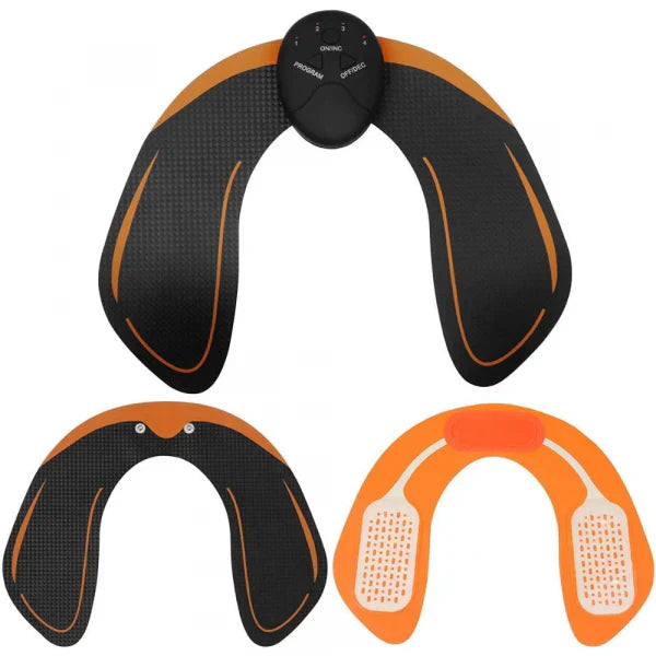 Kompakter CurveSculpt EMS Trainer für Po & Bauch. Effektives Heimfitness-Gerät zur Muskelstraffung.