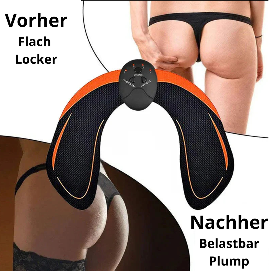 CurveSculpt EMS Muskeltrainer für müheloses Gesäßtraining. Innovatives Bodyforming für Frauen.