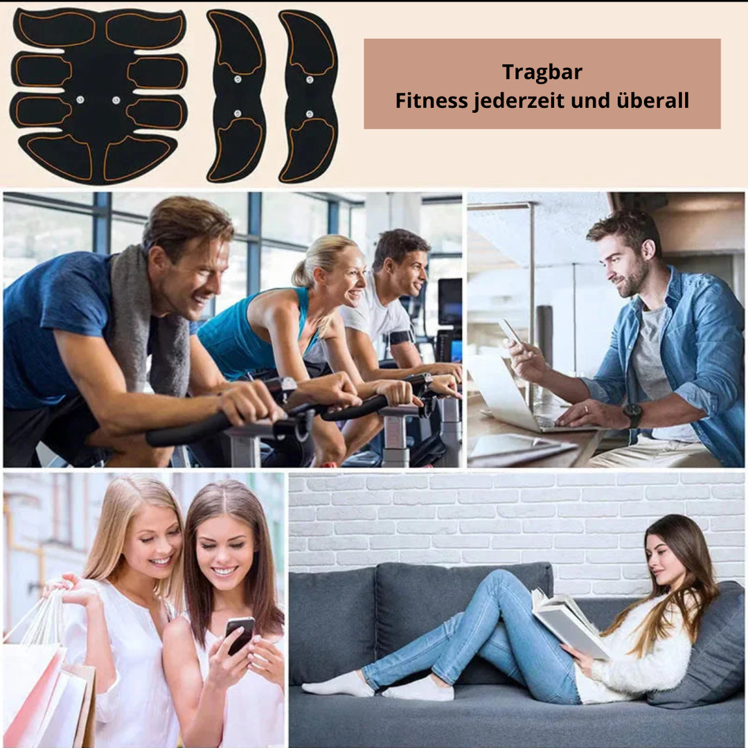 Tragbarer EMS-Trainer für effektives Gesäßtraining zuhause. Fördert Straffung & Bodyforming für Frauen.