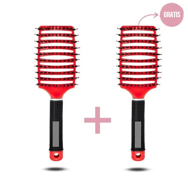 Ergonomische Entwirrbürste für alle Haartypen; sorgt für glänzendes, leicht kämmbares Haar & sanfte Pflege.