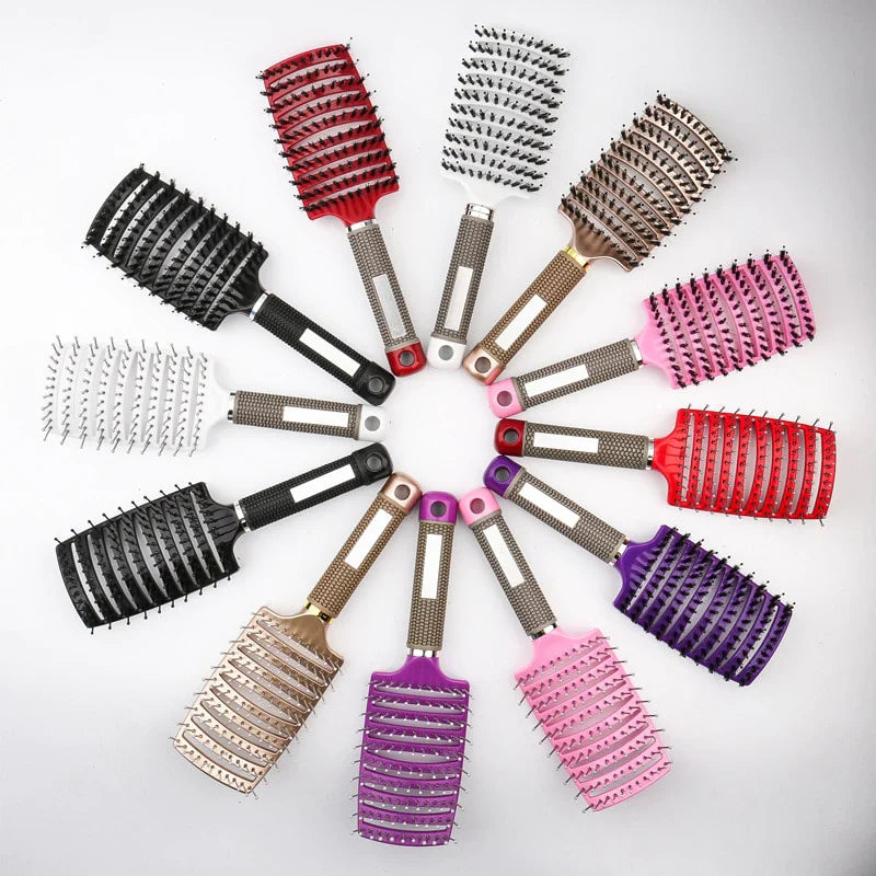 Innovative Haarbürste für seidig-glänzendes Haar, sanftes Entwirren ohne Ziepen & vitalisierende Kopfhautmassage.