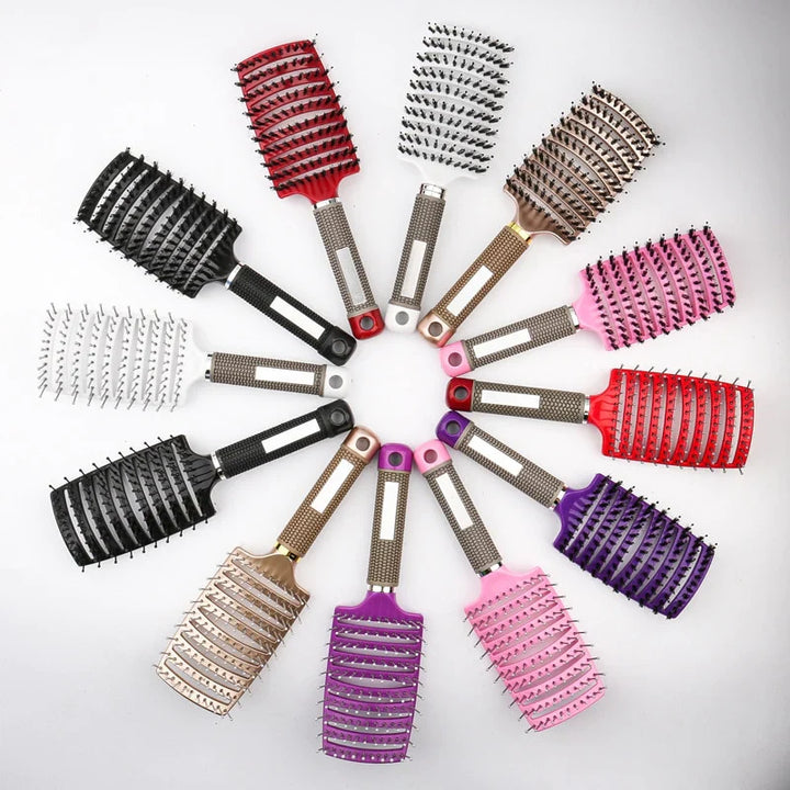 Innovative Haarbürste für seidig-glänzendes Haar, sanftes Entwirren ohne Ziepen & vitalisierende Kopfhautmassage.