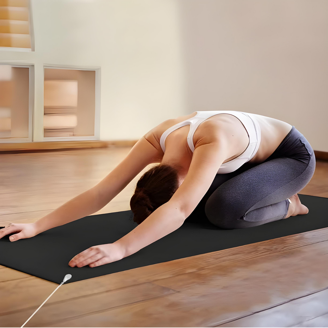Ergonomische Erdungsmatte Carbonleder als Mauspad für Büro & Zuhause, ideal für Stressabbau & Energie.