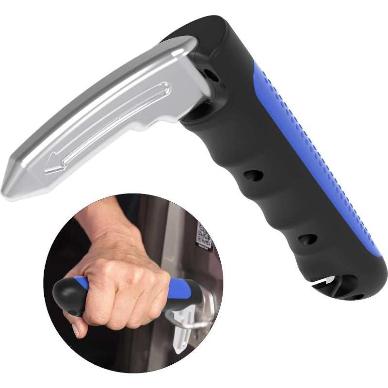 Multifunktionale Auto-Stütze, sicheres Ein- und Aussteigen, Notfallwerkzeug mit Fensterbrecher und Gurtmesser.