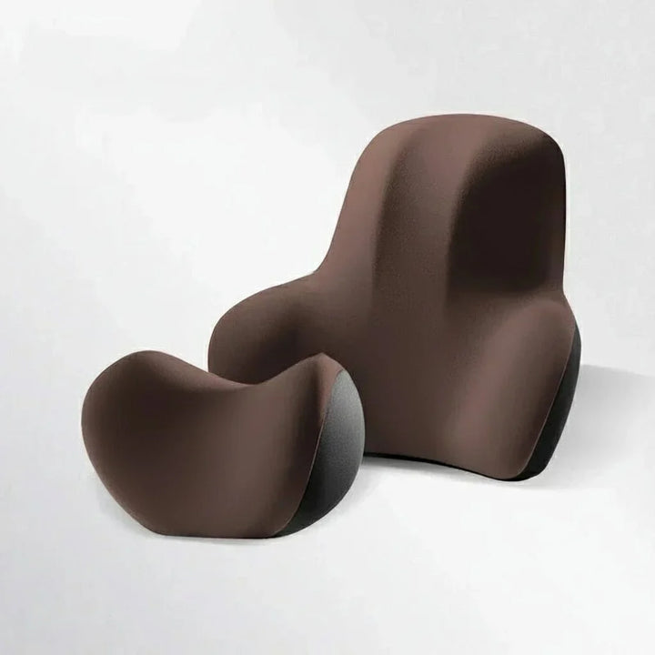 Ergonomische Rückenlehne Ergänzung: Memory Foam Nacken- & Lendenstütze für Auto & Büro.