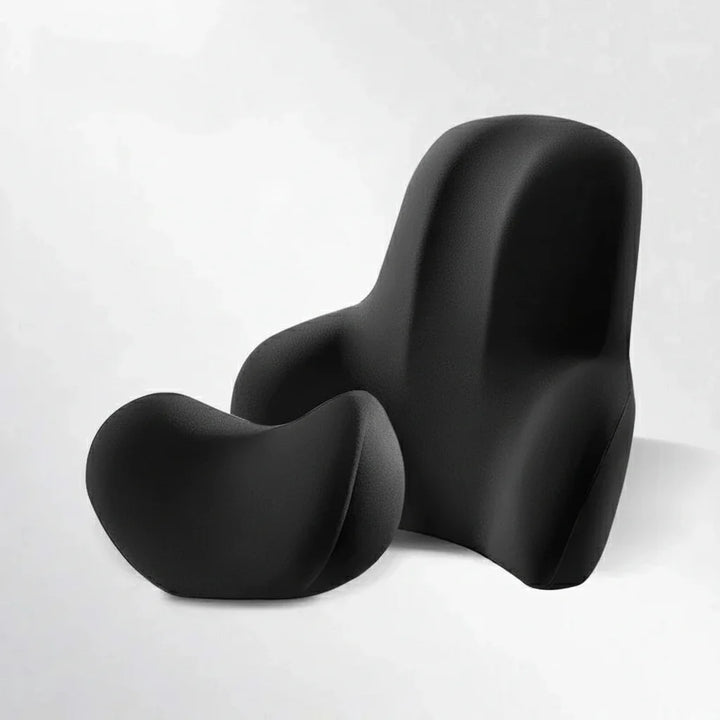 Schmerzlinderung im Auto: Memory Foam Nackenstütze & Lendenkissen für eine entspannte Reise.