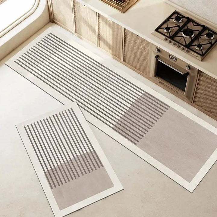 Ergonomische Küchenmatte für maximalen Komfort, rutschfest und ermüdungsfrei, modernes Design in der Küche.