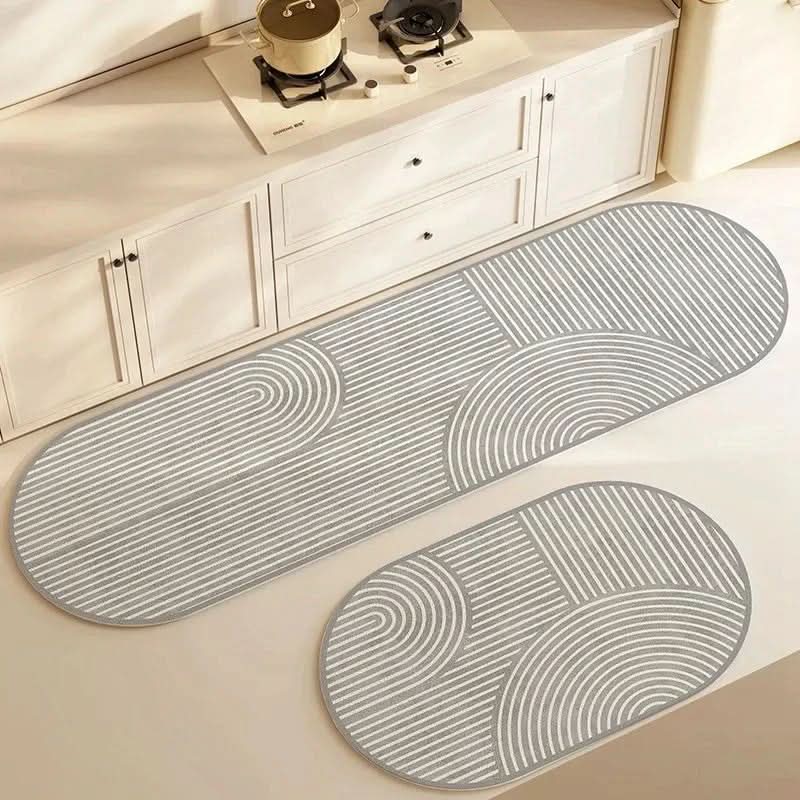 Komfortable, ergonomische Küchenmatte verbessert Stehen und Wohlbefinden in der Küche, modernes Design.