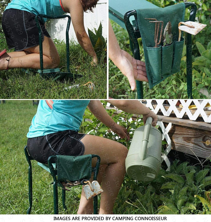 Garten Kniebank für Komfort: Eine bequeme, faltbare Gärtner Kniebank als Gartenhocker oder zum Knien, rückenschonend.