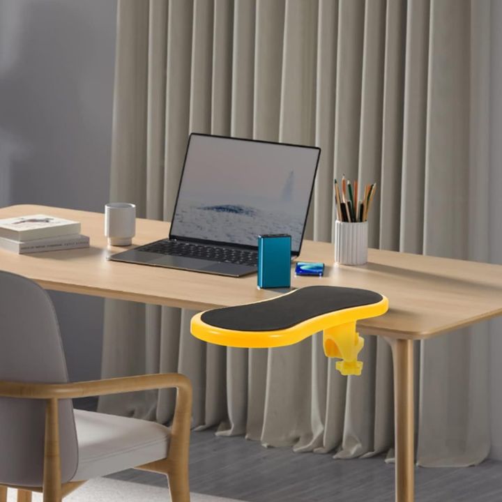 Flexible Armstütze zum Anbringen an den Schreibtisch, optimiert den Arbeitsplatz für mehr Ergonomie & Komfort.