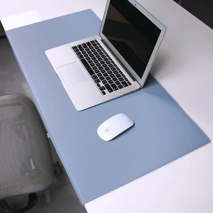 PU-Leder Schreibtischunterlage, ergonomisch, mit integrierter Handgelenkstütze für Komfort.