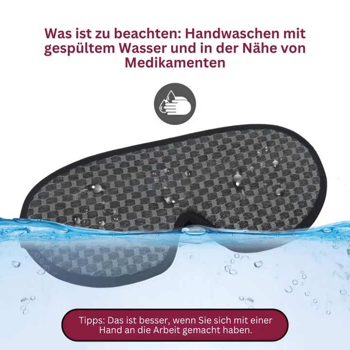 Unisex Tiefschlaf-Maske, komfortabel & lichtblockierend, für bessere Erholung & Gesundheit.