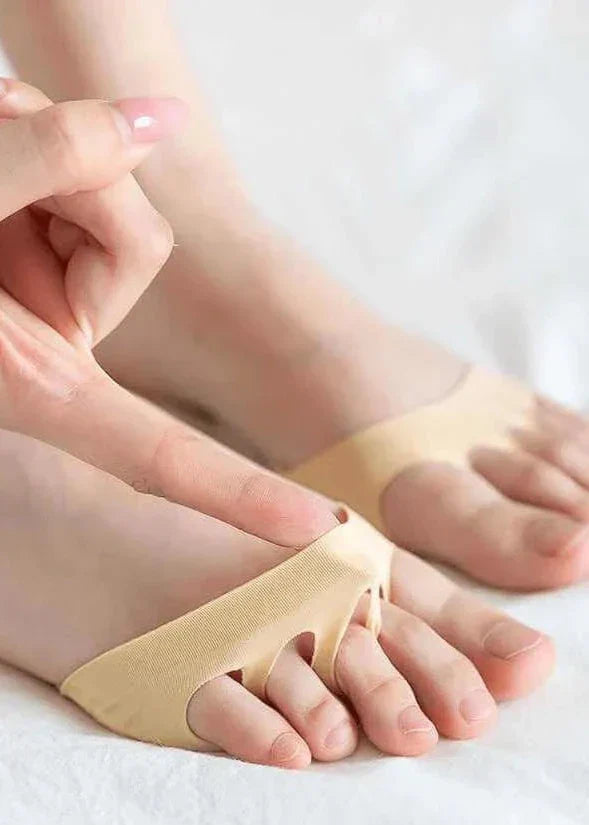 Weiche Ballenpolsterung für den Vorfuß in High Heels. Bietet Druckentlastung & sicheren Halt.