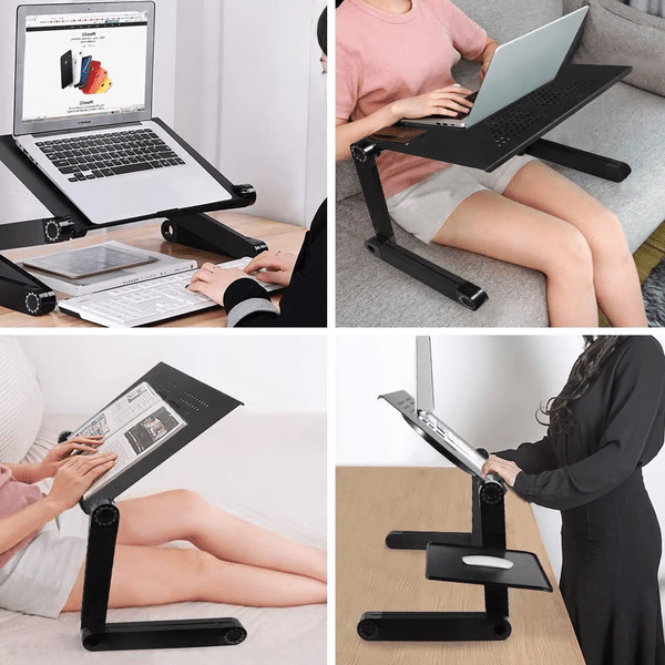 Multifunktionaler Laptopständer 360°. Flexibler Tablettständer & verstellbarer Laptop Halter für alle Geräte.