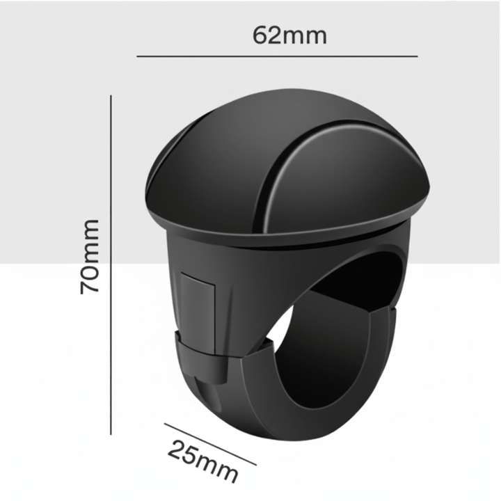 Ergonomischer Lenkradgriff-Knauf als Universal-Lenkhilfe für ein komfortables und sanftes Fahrerlebnis.