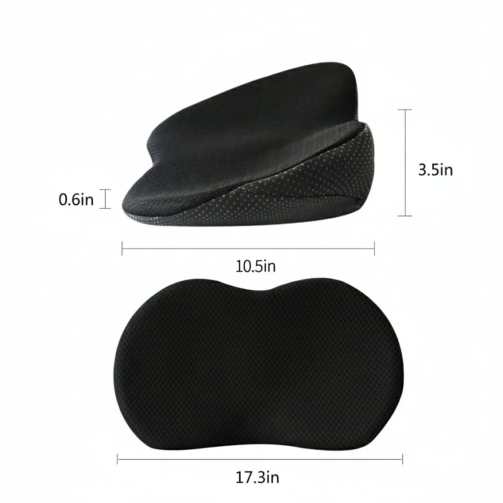 Weiches Memory-Schaum Autositzkissen, ergonomisch geformt, zur Reduzierung von Rückenschmerzen & Ischias.