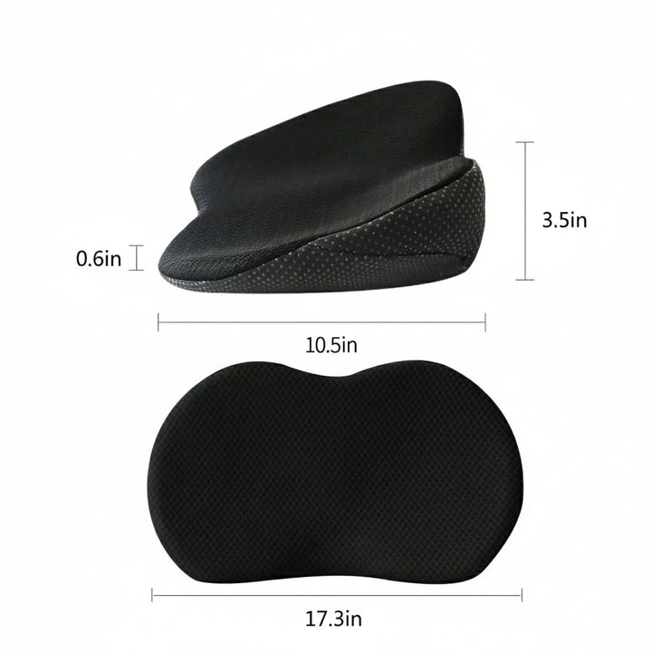 Weiches Memory-Schaum Autositzkissen, ergonomisch geformt, zur Reduzierung von Rückenschmerzen & Ischias.
