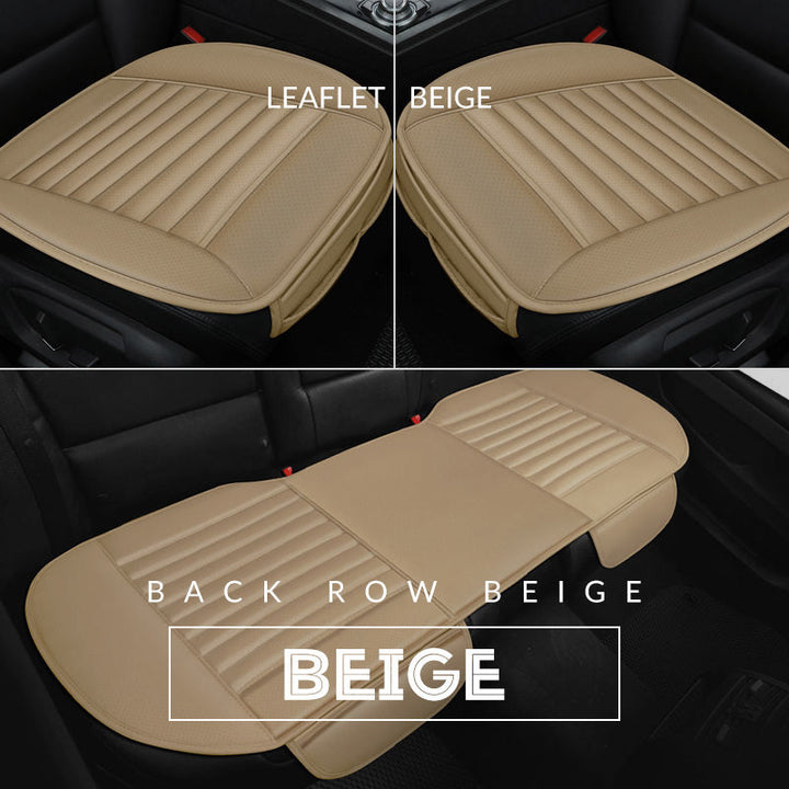 Vorderansicht des atmungsaktiven Auto-Sitzkissens, perfekt für Schmerzlinderung und entspanntes Fahren.