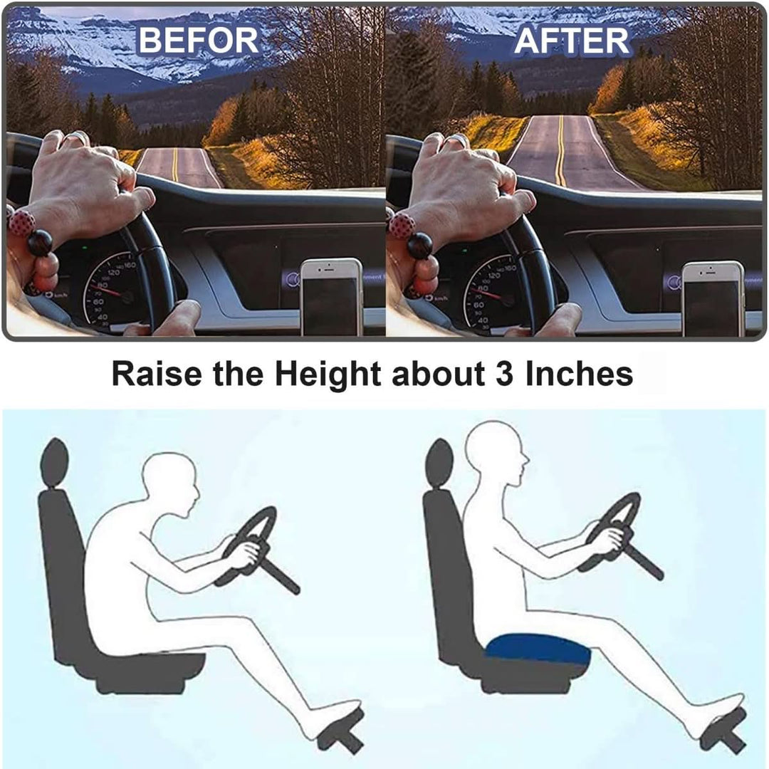 Rückenstütze & Sitzkomfort: Ergonomisches Autositzkissen mit Memoryschaum für lange und bequeme Fahrten.