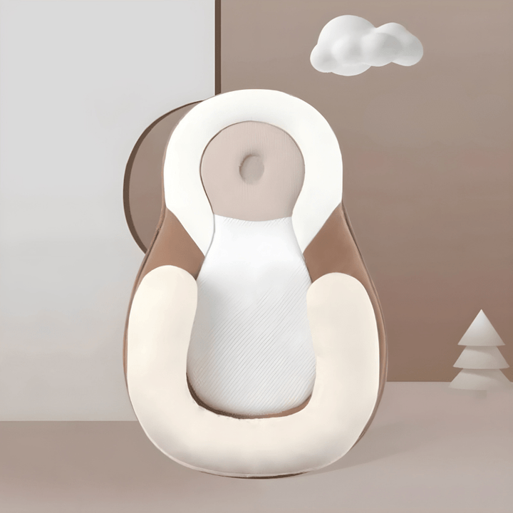 Babyzubehör: Ergonomisches Schlafkissen für Neugeborene, sorgt für sicheren Schlaf und Unterstützung der Kopfform.