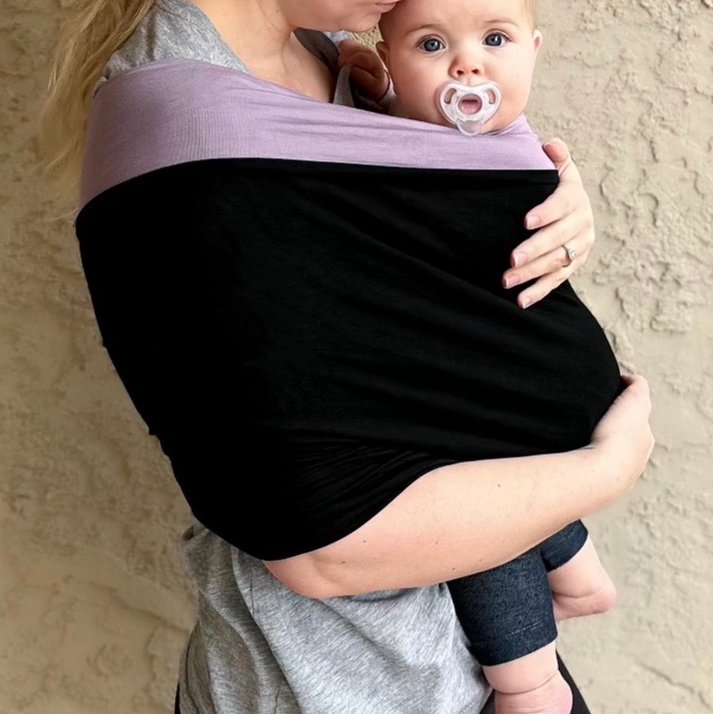 Vielseitiges Baby Tragetuch für verschiedene Tragepositionen, fördert Bindung und sicheren Halt für Babys.