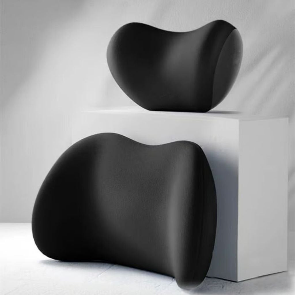 ErgoDrive Autozubehör: Set aus ergonomischer Rücken- & Nackenstütze. Memoryschaum für Fahrkomfort.