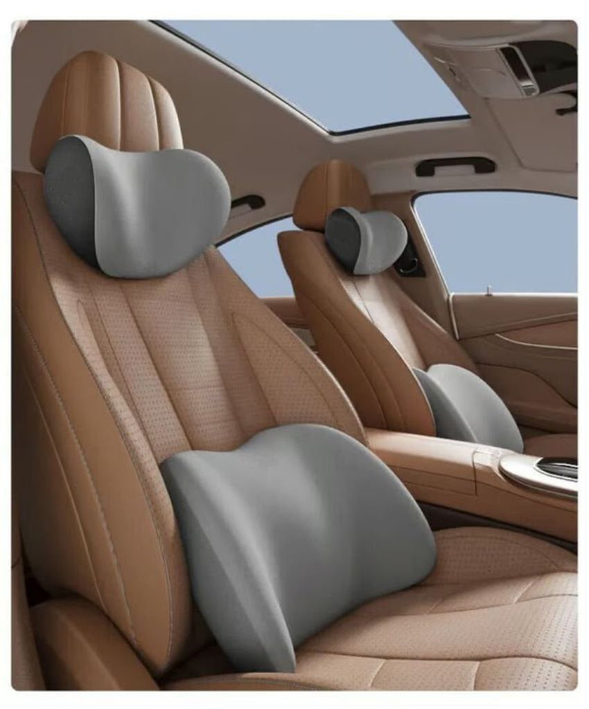 ErgoDrive ergonomische Rückenstütze für Autositz. Memoryschaum Kissen für gesunde Haltung & Entlastung.